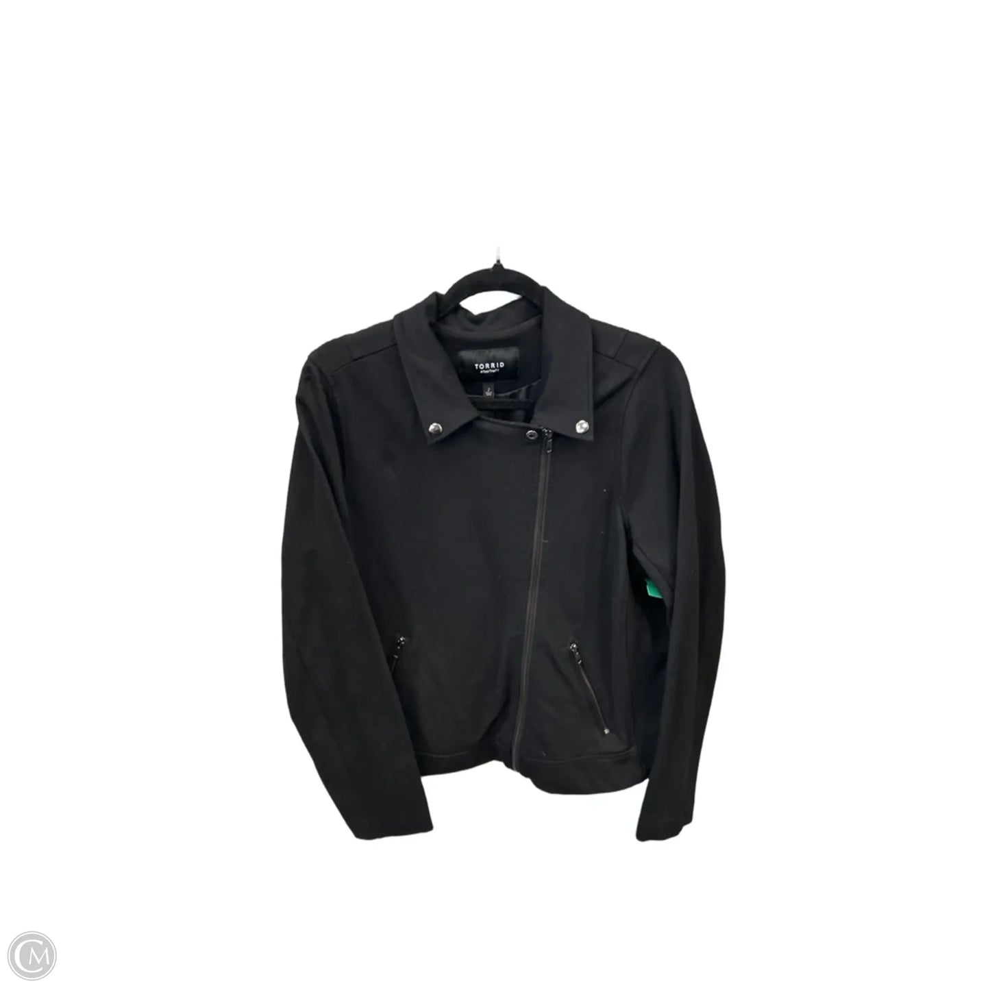 Jacket Moto By Torrid In Black, Size: 2x