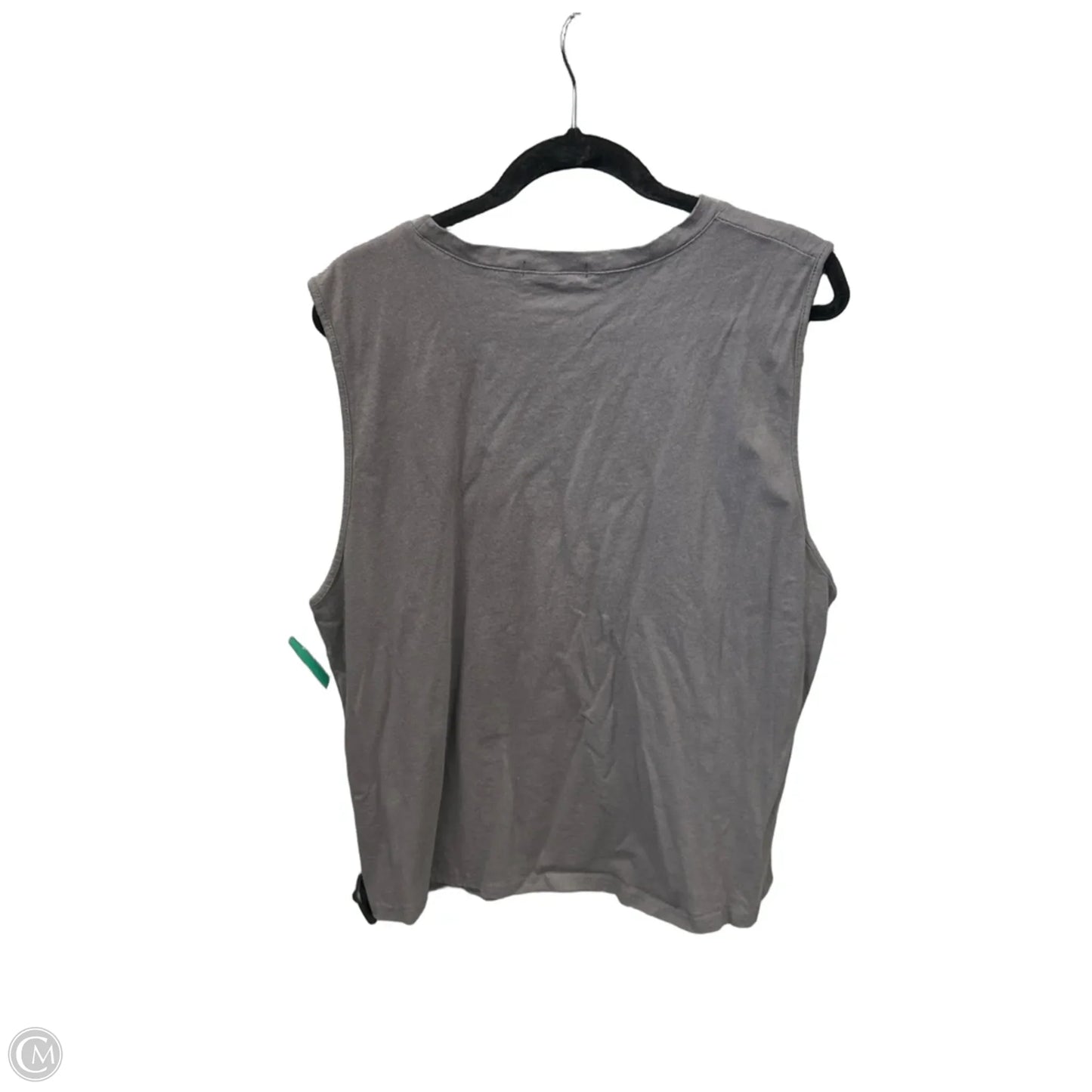 Top Sleeveless By Misslook In Grey, Size: 3x