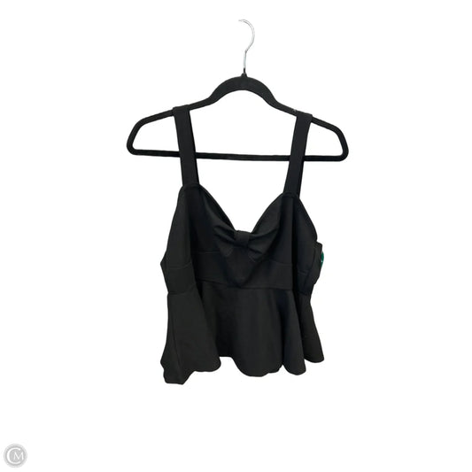 Top Sleeveless By Shein In Black, Size: 2x