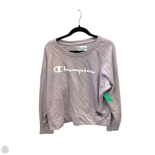 Sweatshirt Crewneck By Champion In Purple, Size: Xxl