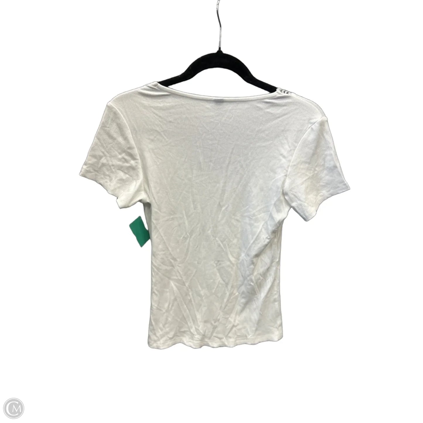 Top Short Sleeve By Cmf In White, Size: M