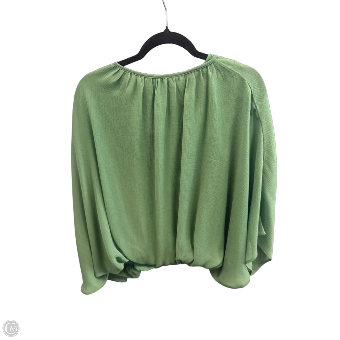 Top Short Sleeve By Current Air In Green, Size: L