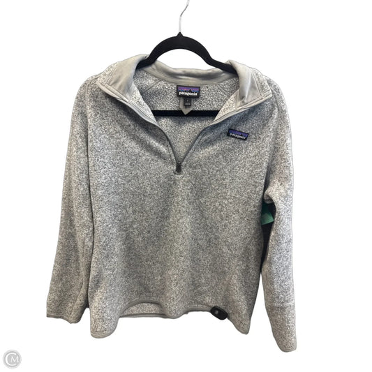 Sweatshirt Collar By Patagonia In Grey, Size: L