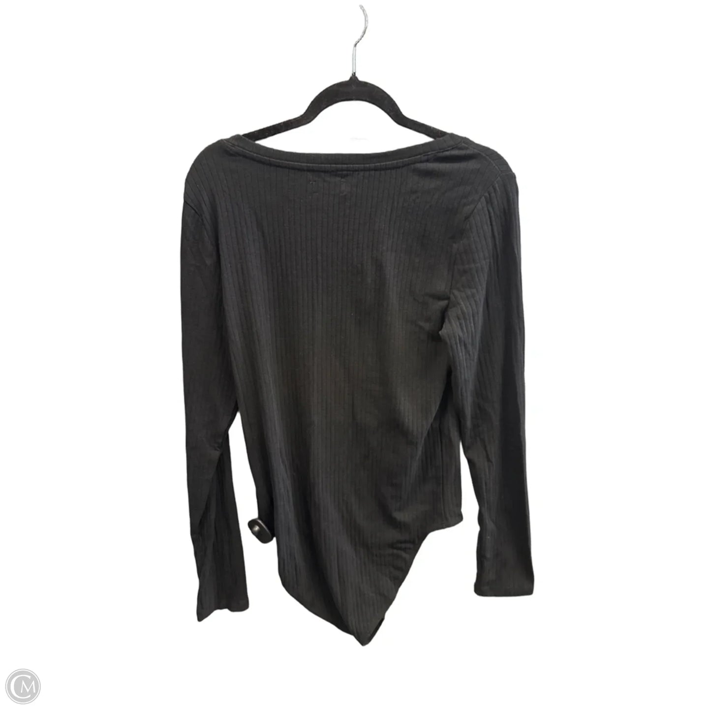 Top Long Sleeve By Gap In Black, Size: L