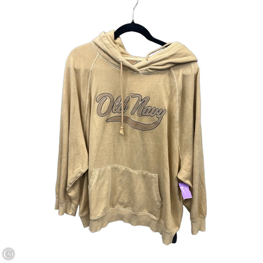 Sweatshirt Hoodie By Old Navy In Beige, Size: Xl
