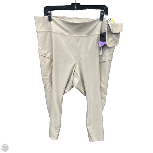 Athletic Pants By Old Navy In Cream, Size: Xxl