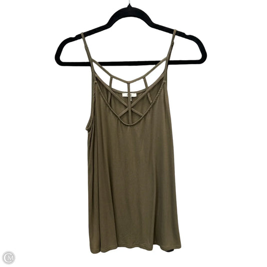 Top Sleeveless By Jodifl In Green, Size: M