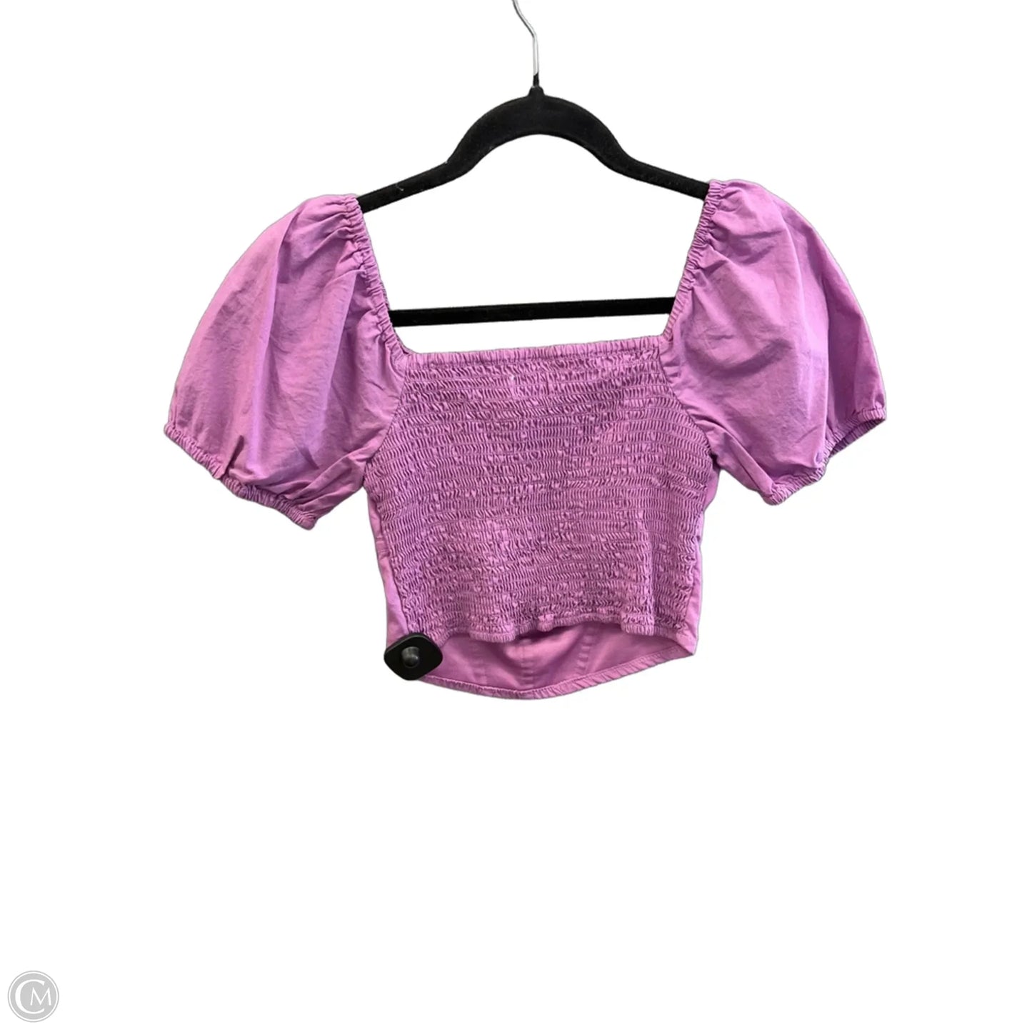Top Short Sleeve By Japna In Purple, Size: S