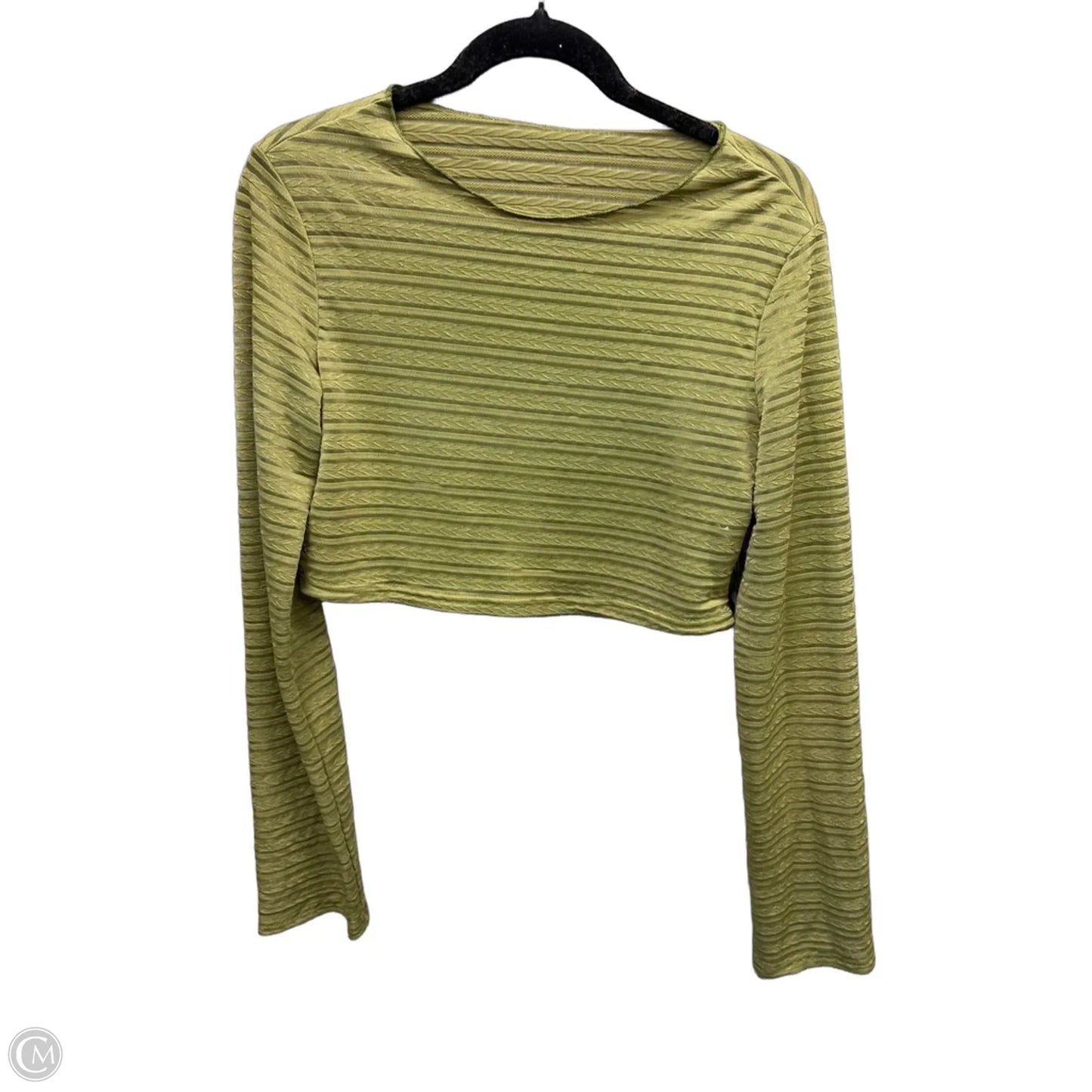 Top Long Sleeve By Shein In Green, Size: Xs