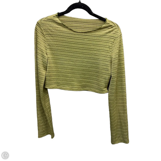 Top Long Sleeve By Shein In Green, Size: Xs