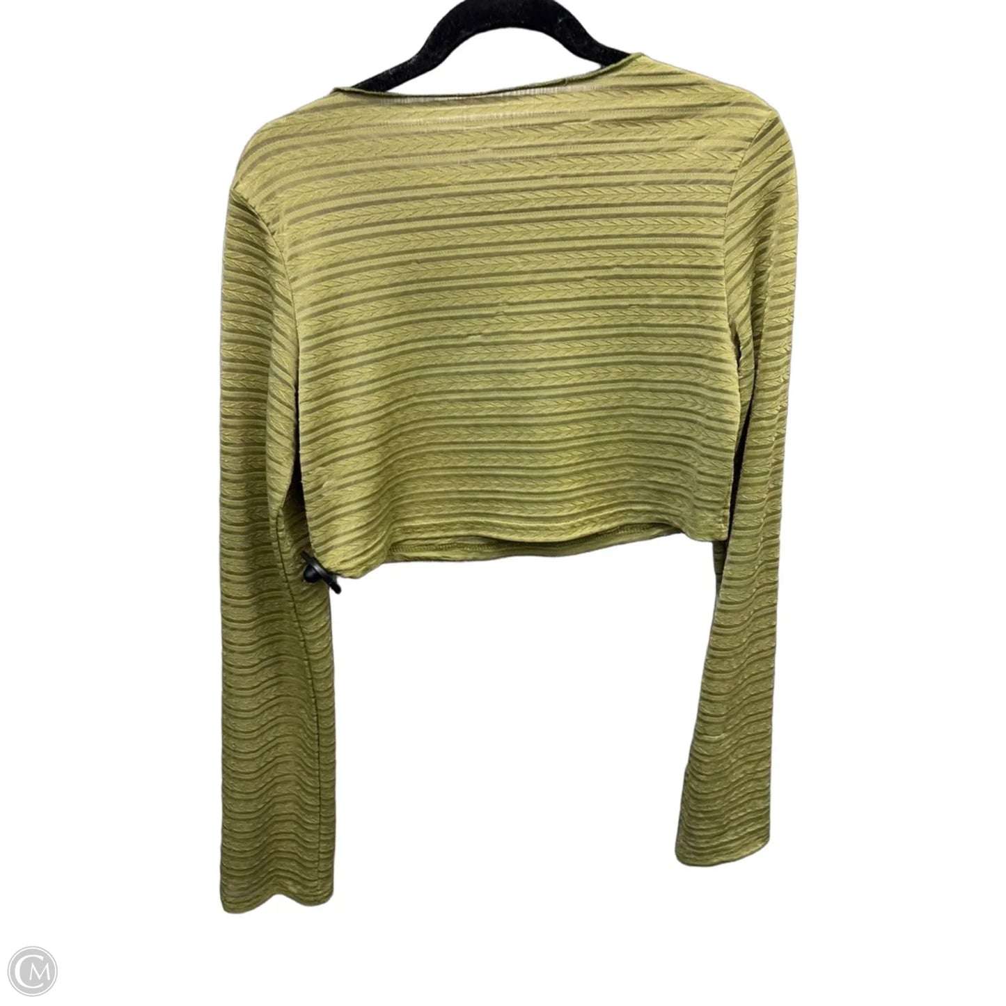 Top Long Sleeve By Shein In Green, Size: Xs