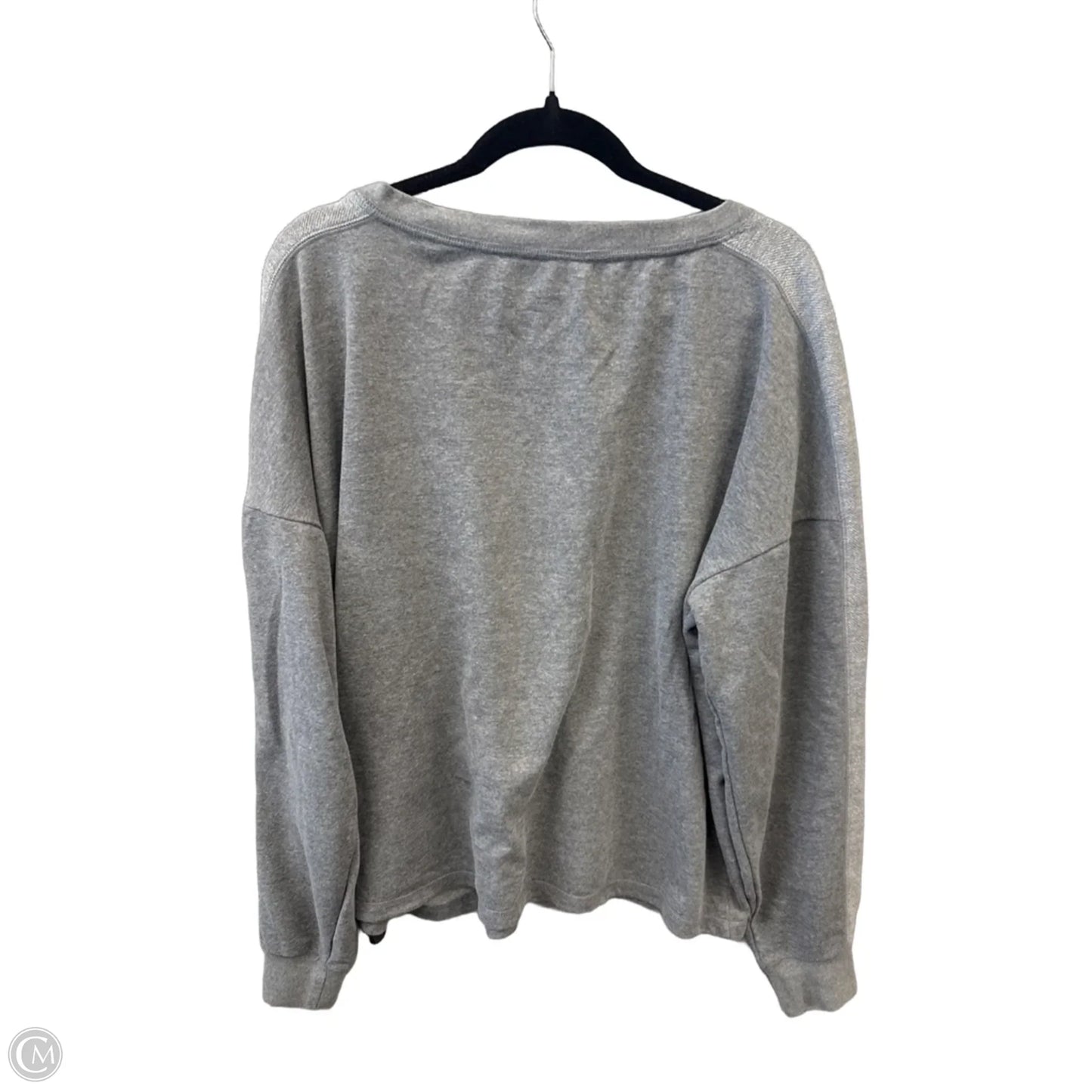 Sweatshirt Crewneck By Clothes Mentor In Grey, Size: 2x