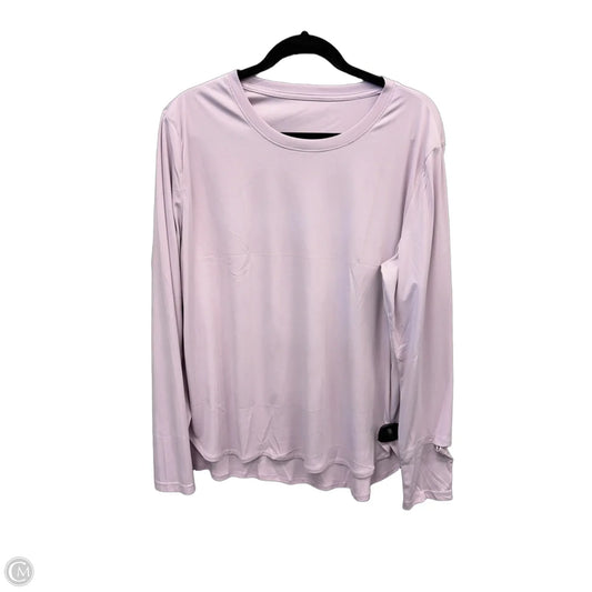 Athletic Top Long Sleeve Crewneck By Clothes Mentor In Purple, Size: 2x