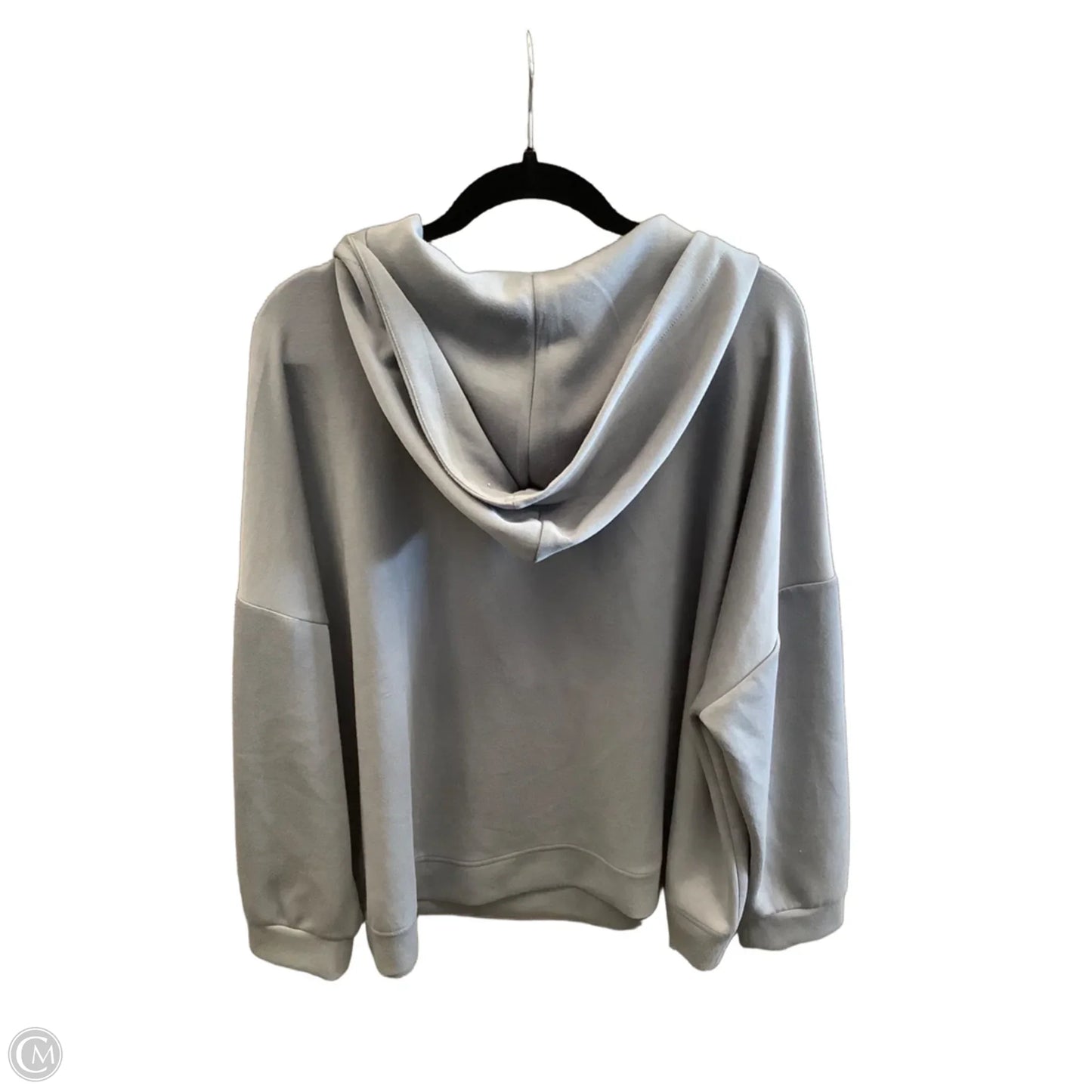 Athletic Top Long Sleeve Hoodie By Cable And Gauge In Grey, Size: 3x
