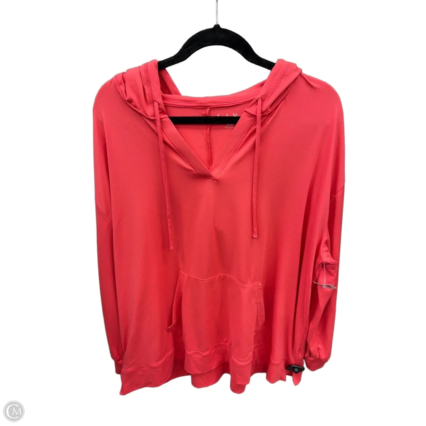 Athletic Sweatshirt Hoodie By Livi Active In Pink, Size: Xxl