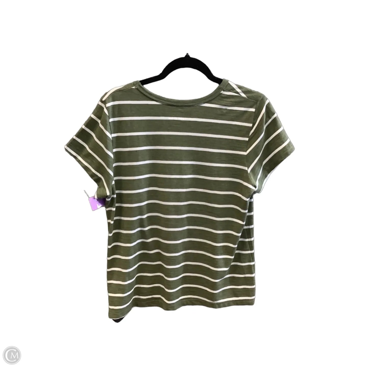 Top Short Sleeve By Time And Tru In Green, Size: L