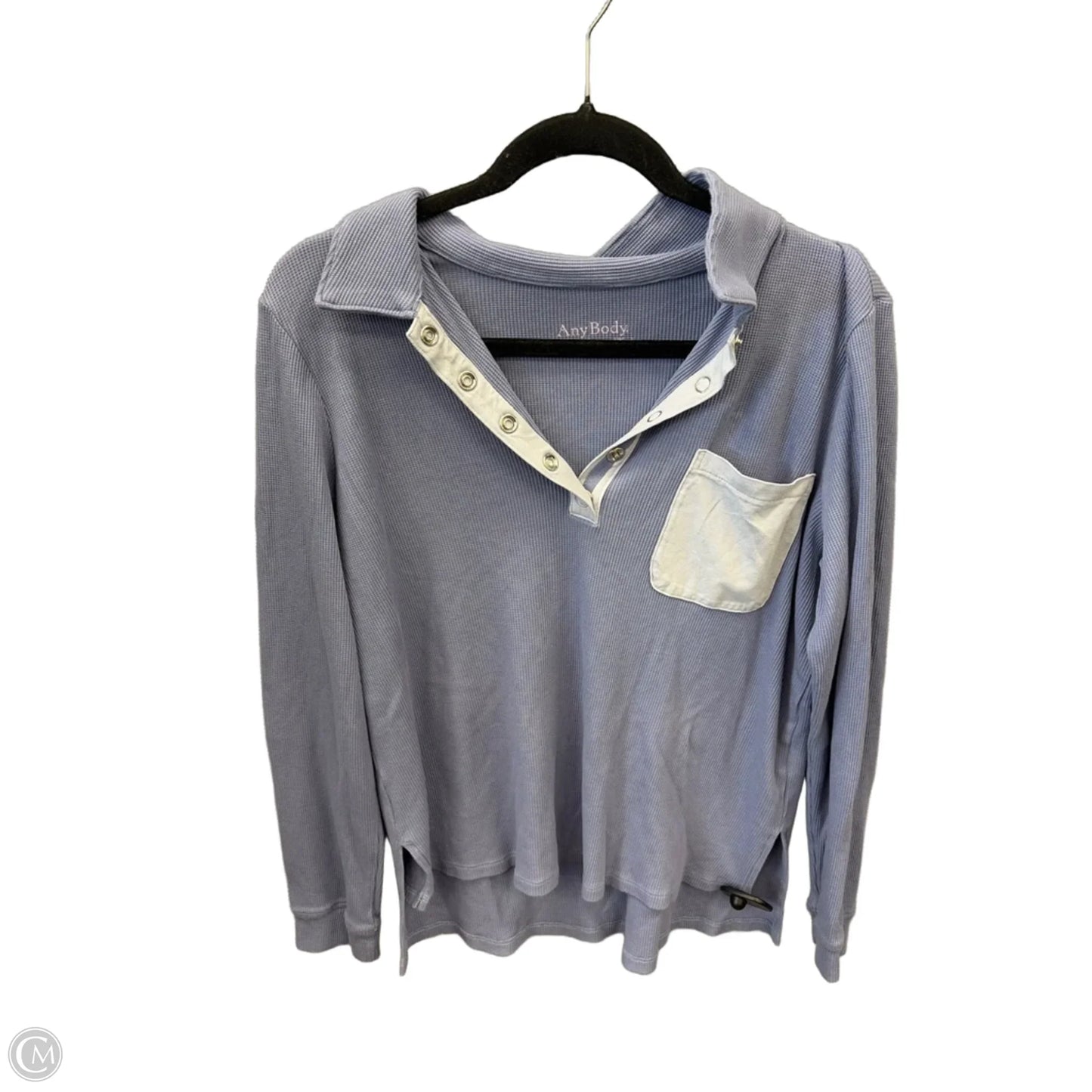 Top Long Sleeve By Any Body In Purple, Size: M