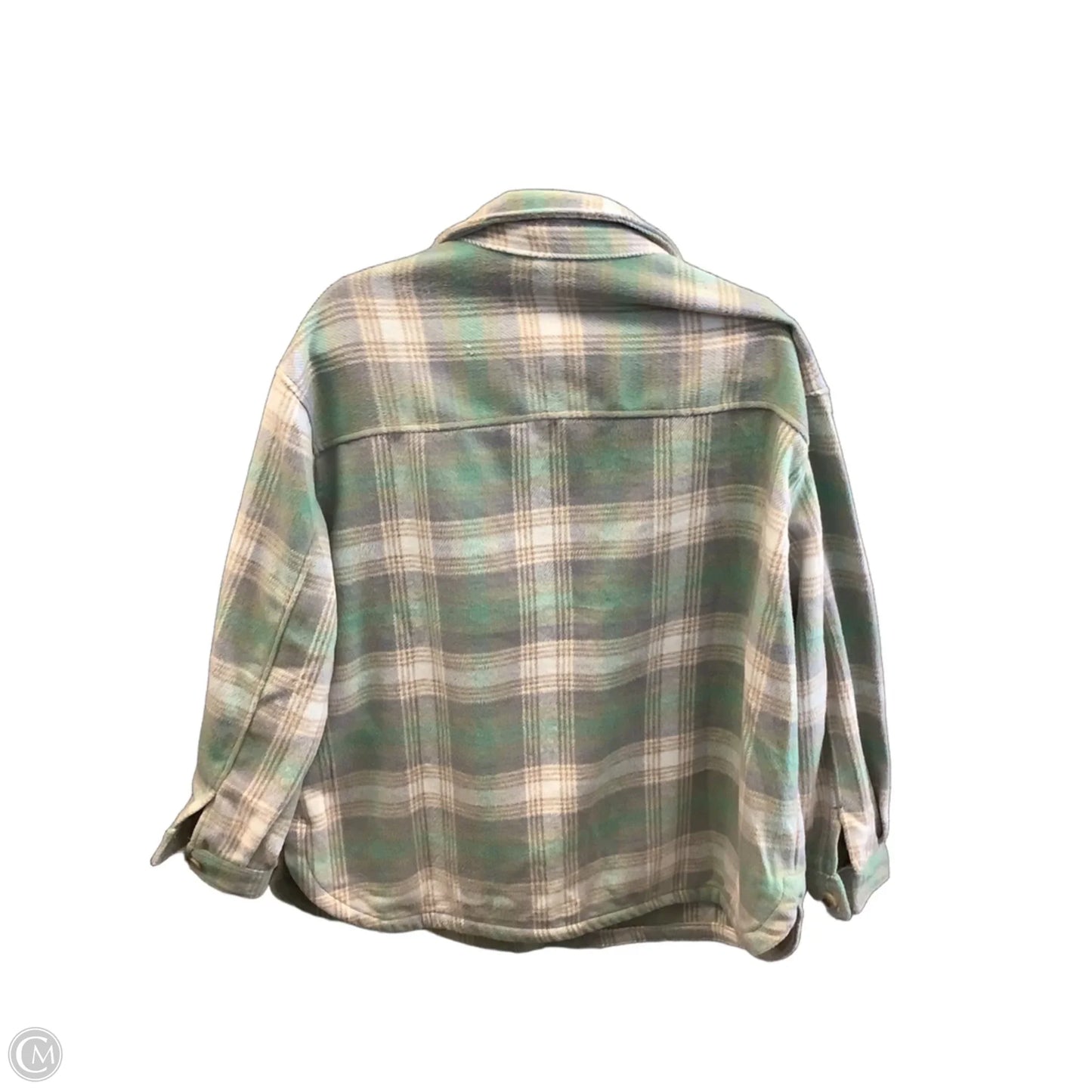 Jacket Shirt By Members Mark In Plaid Pattern, Size: Xxl
