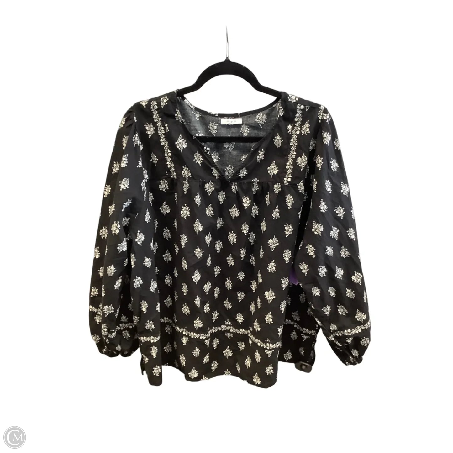 Top Long Sleeve By Maurices In Black, Size: 2x