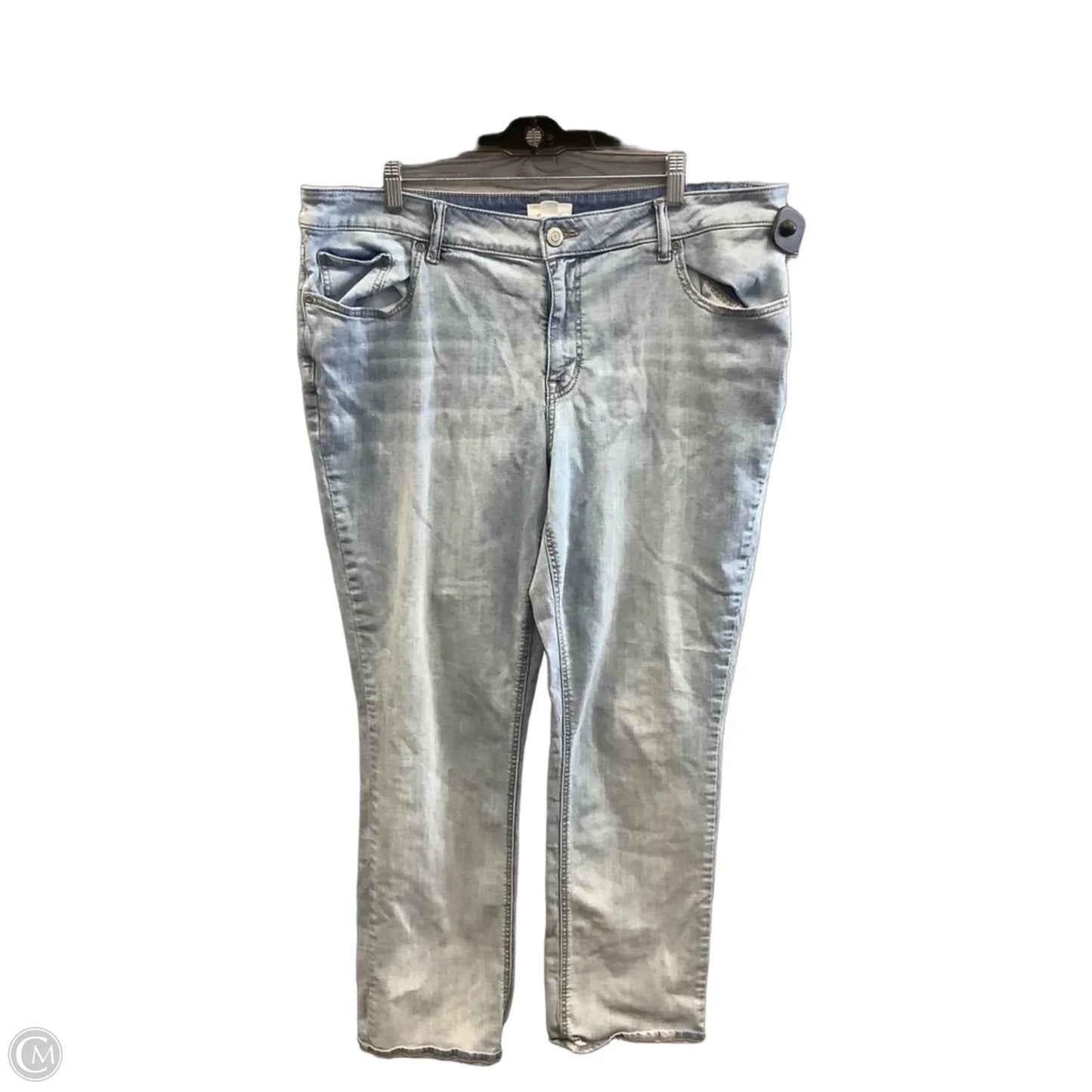 Jeans Straight By Maurices In Blue Denim, Size: 20