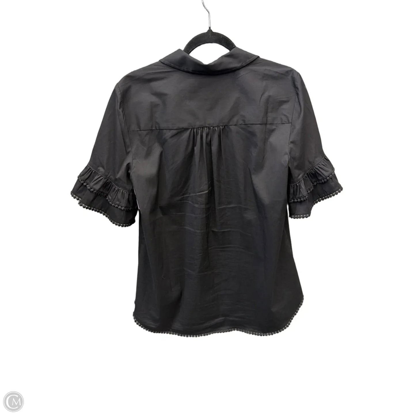 Top Short Sleeve By Chicos In Black, Size: L