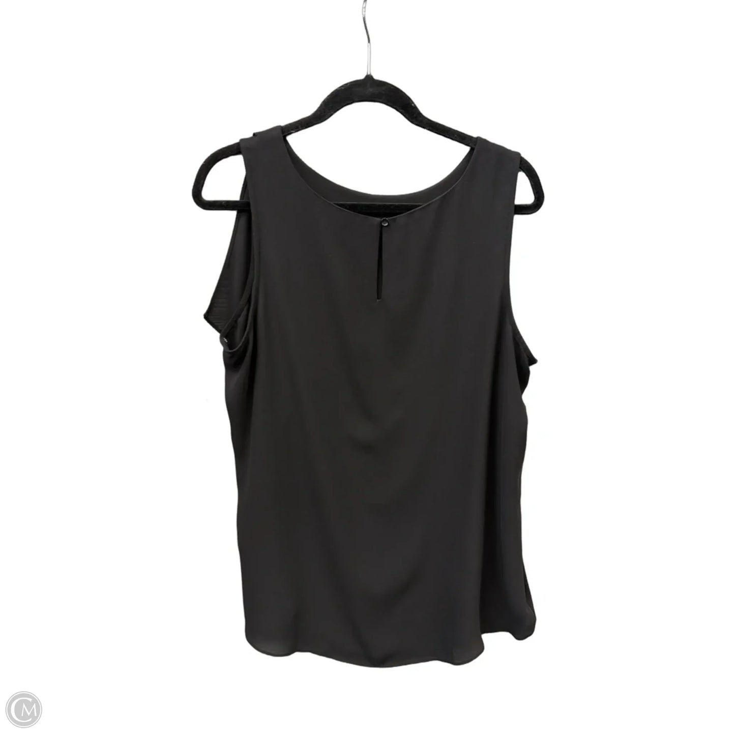 Top Sleeveless By Chicos In Black, Size: L