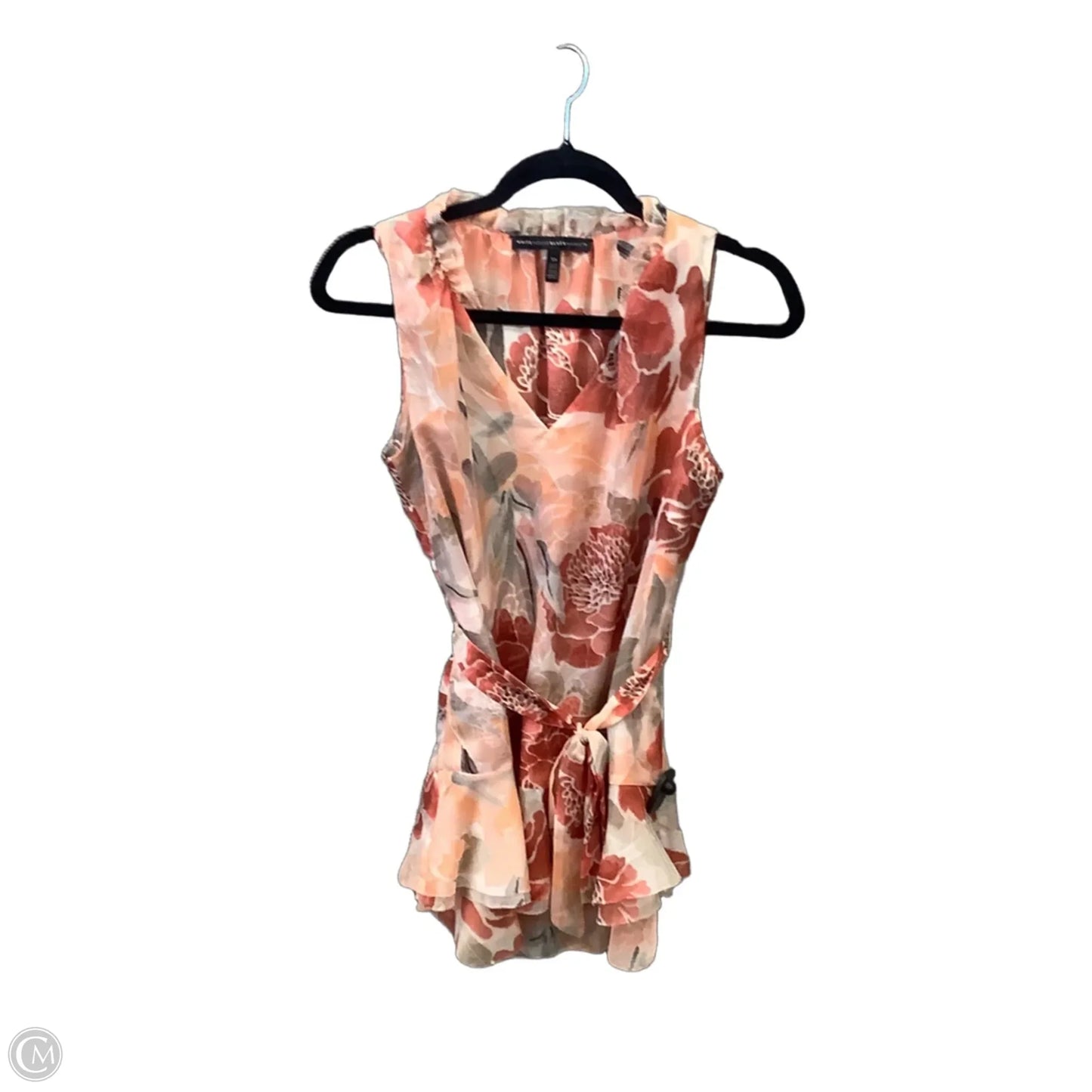 Top Sleeveless By White House Black Market In Floral Print, Size: Xs