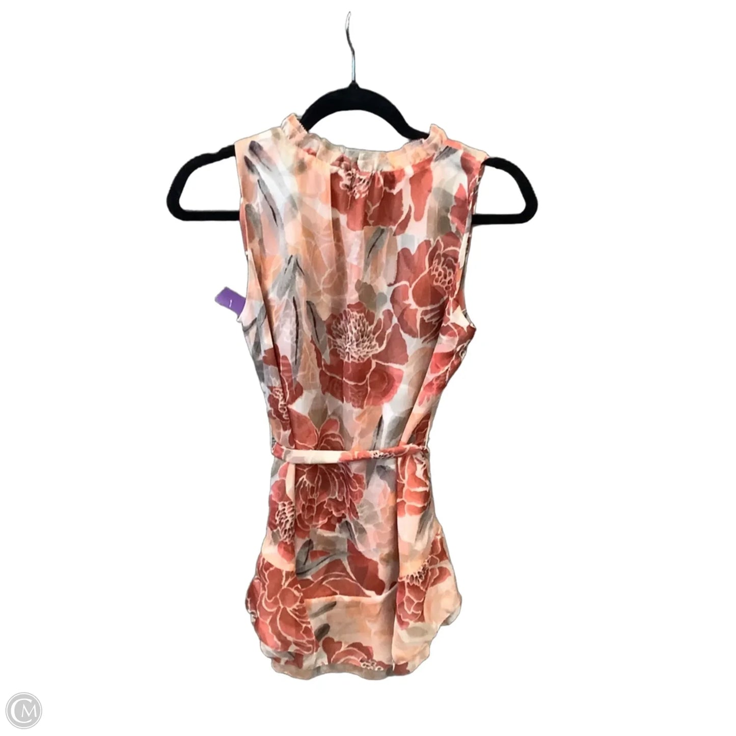 Top Sleeveless By White House Black Market In Floral Print, Size: Xs