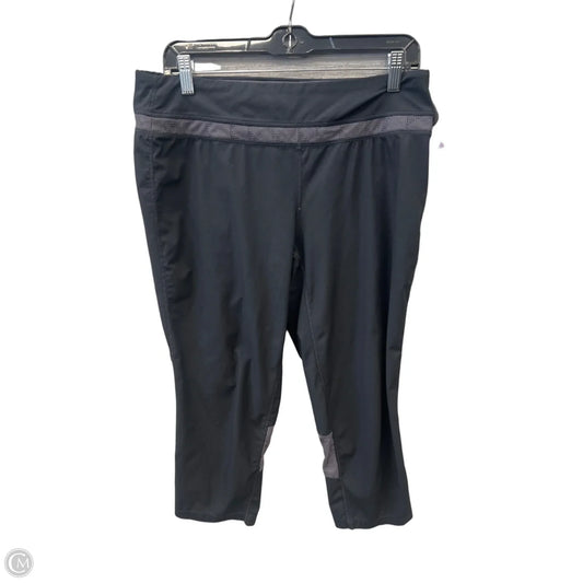 Athletic Leggings Capris By Tangerine In Black, Size: L