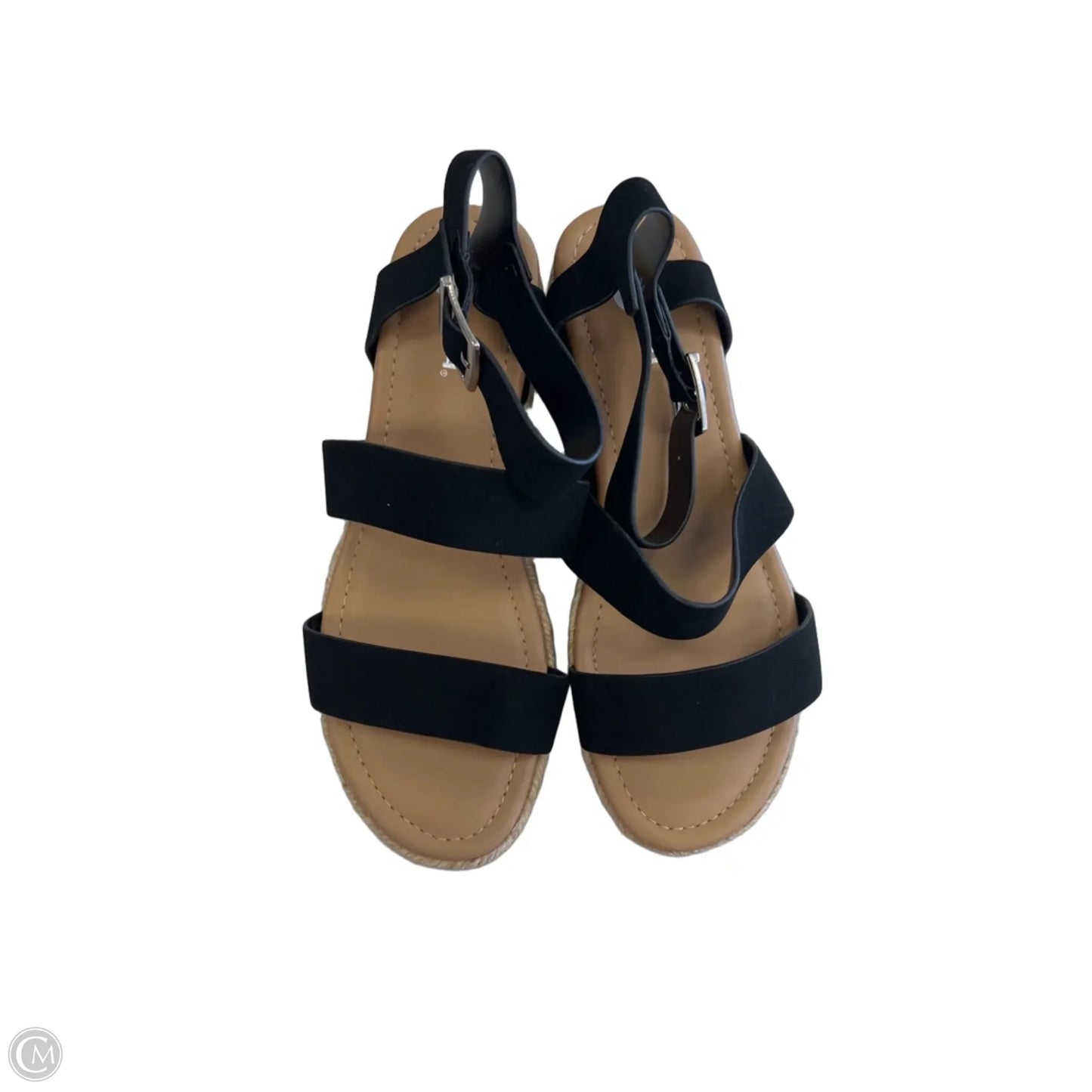 Sandals Flats By Soda In Black, Size: 8.5