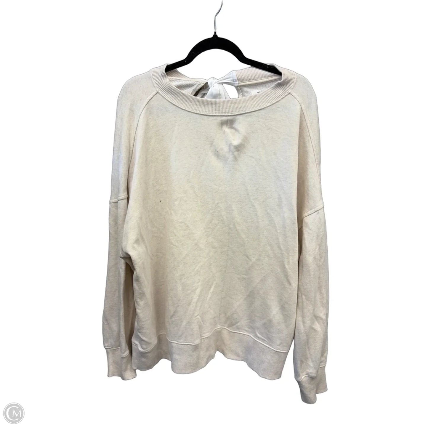 Sweatshirt Crewneck By Aerie In Cream, Size: M