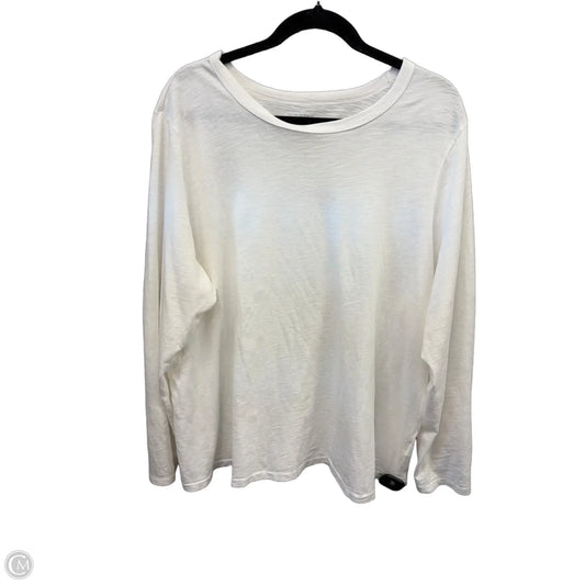 Top Long Sleeve Basic By Old Navy In White, Size: Xxl