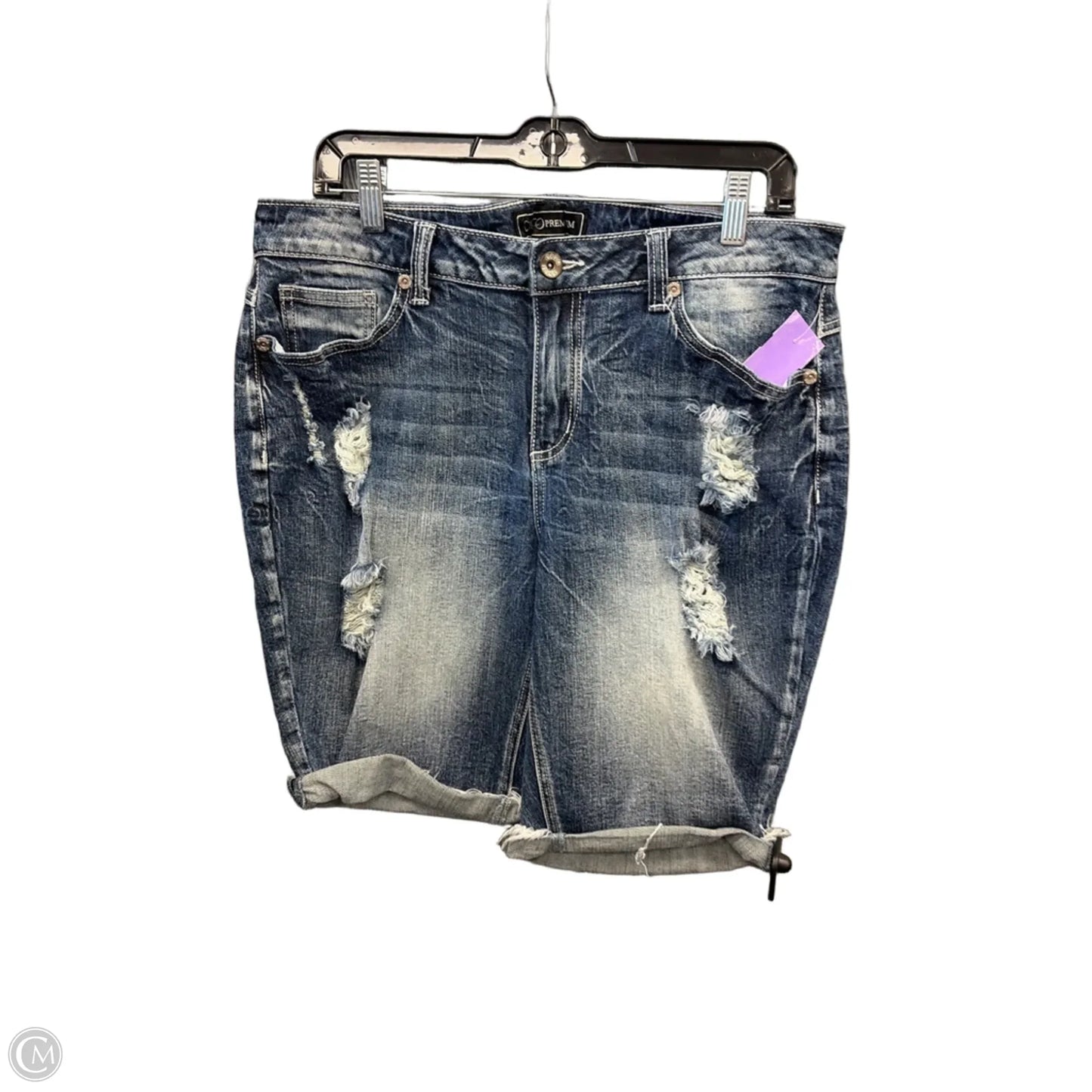 Shorts By Cato In Blue Denim, Size: 14