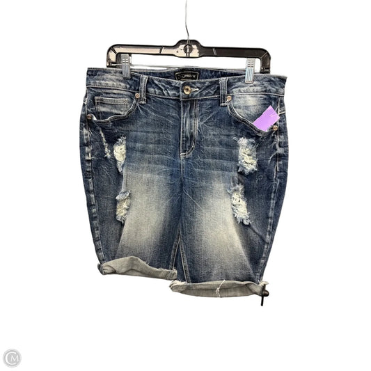 Shorts By Cato In Blue Denim, Size: 14