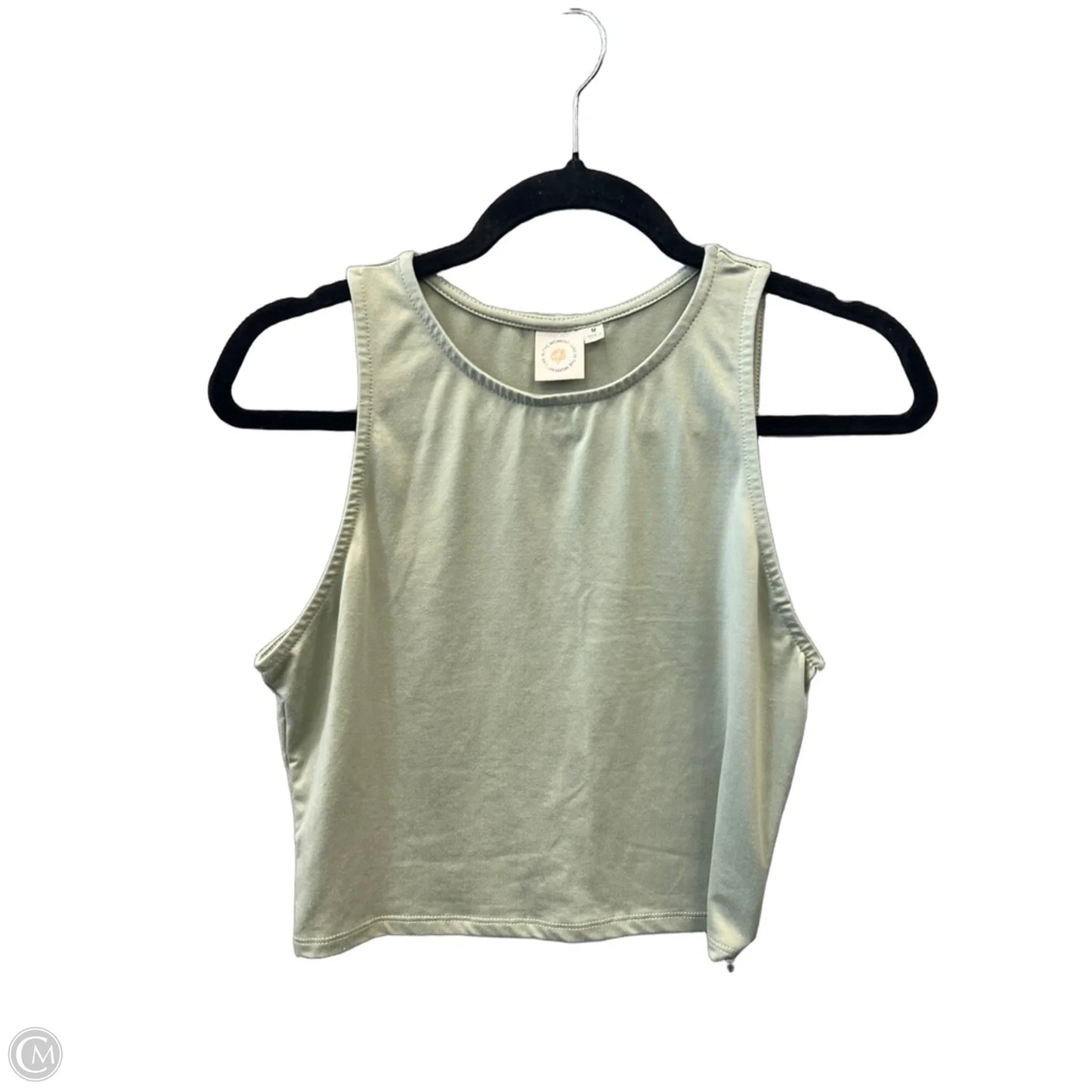 Top Sleeveless By Live In The Moment In Green, Size: M