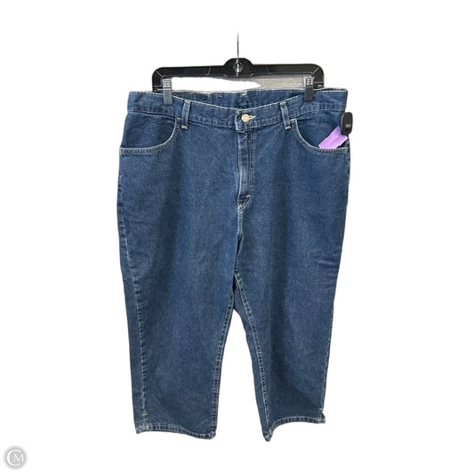 Capris By Lee In Blue Denim, Size: 18