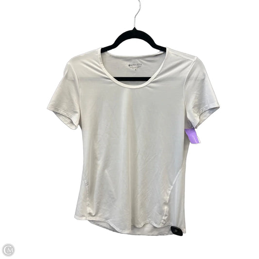 Athletic Top Short Sleeve By Athleta In White, Size: S