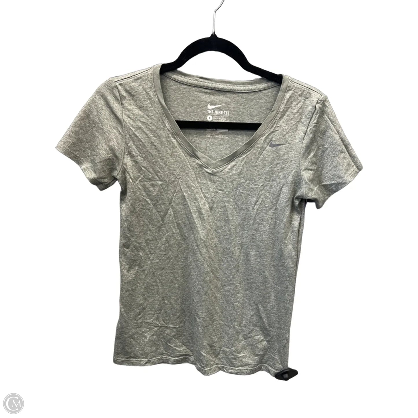 Athletic Top Short Sleeve By Nike Apparel In Green, Size: S