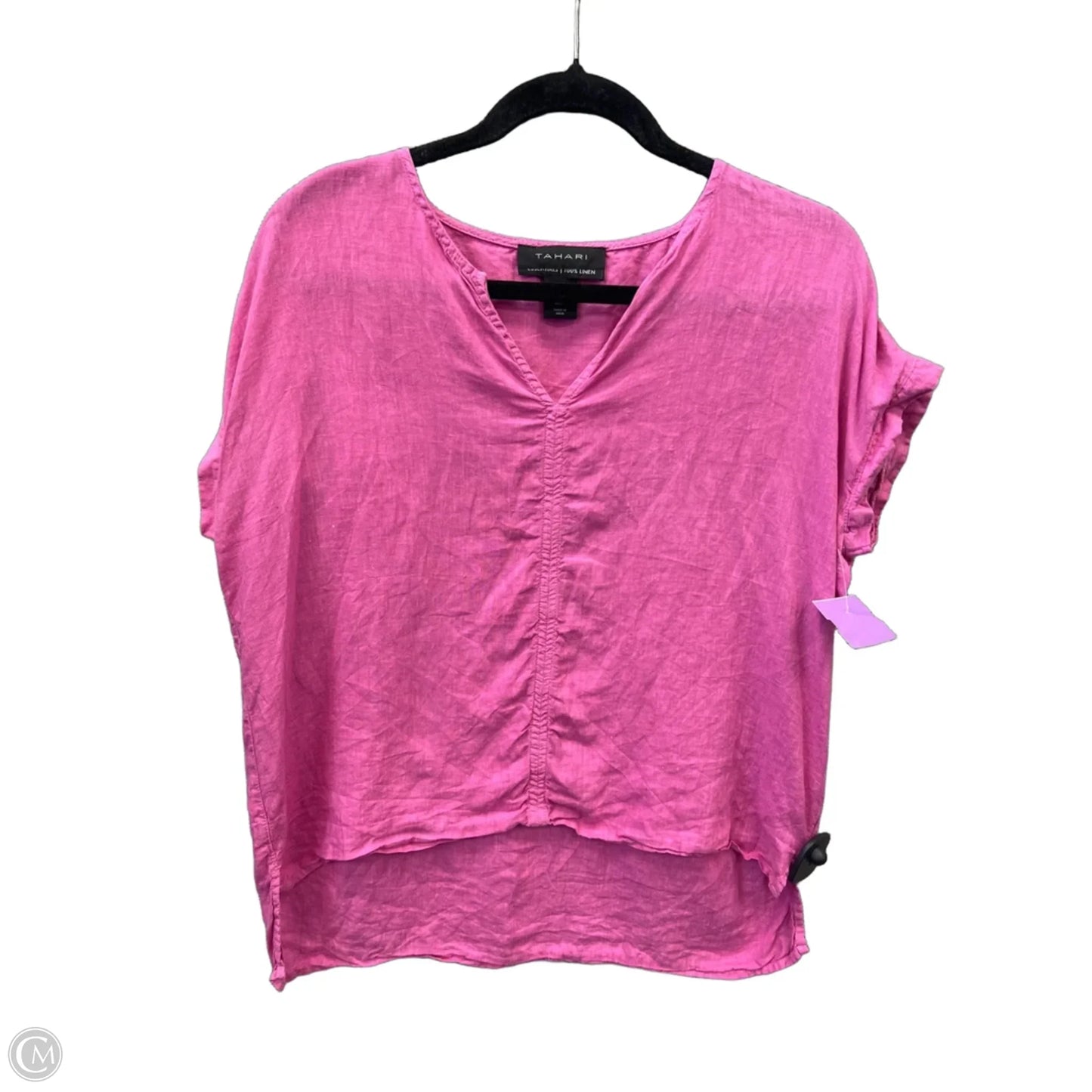 Top Short Sleeve By Tahari In Pink, Size: S