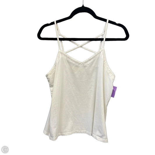 Top Sleeveless By Universal Thread In White, Size: M