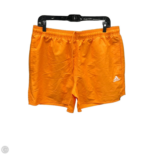 Athletic Shorts By Adidas In Orange, Size: L