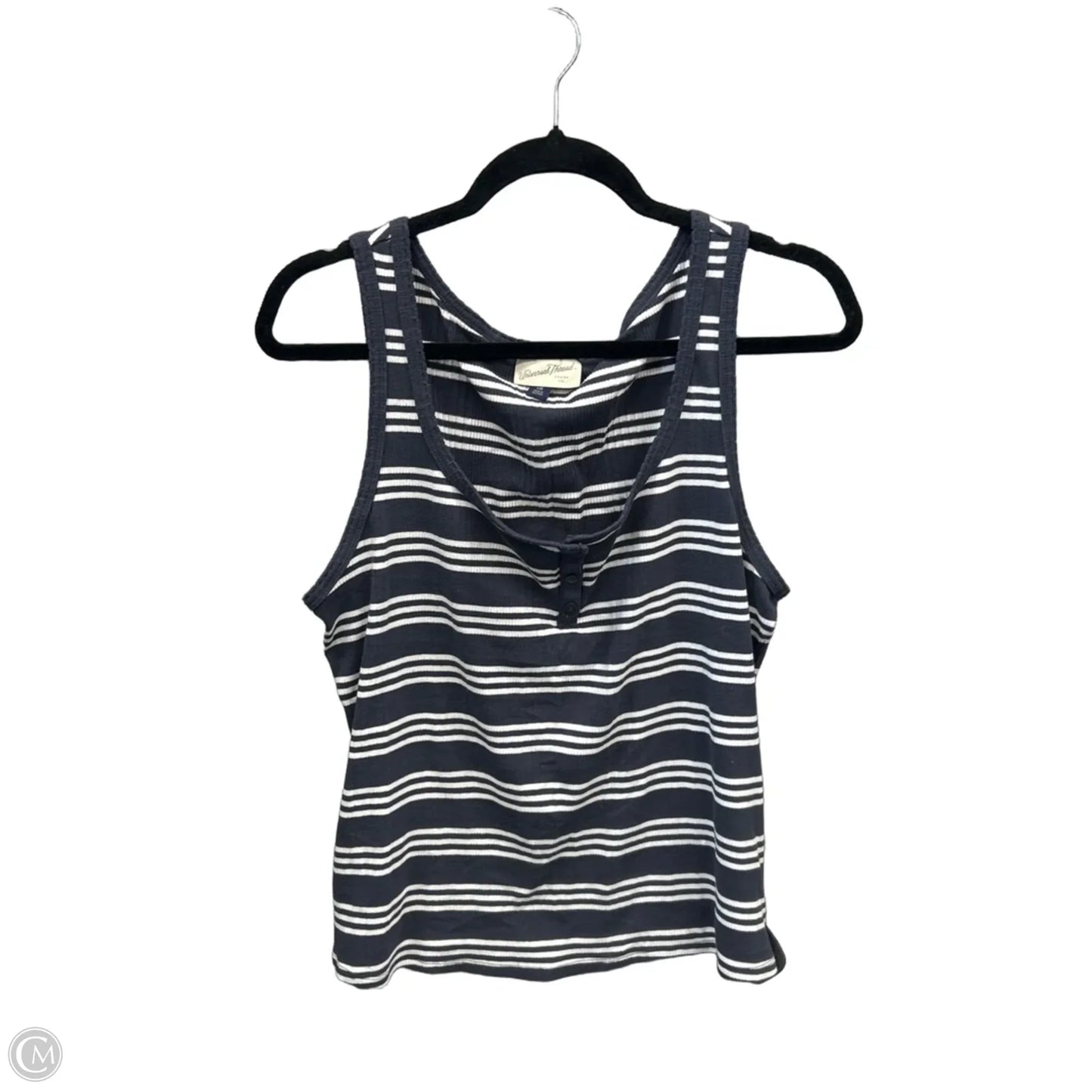 Top Sleeveless By Universal Thread In Striped Pattern, Size: Xxl