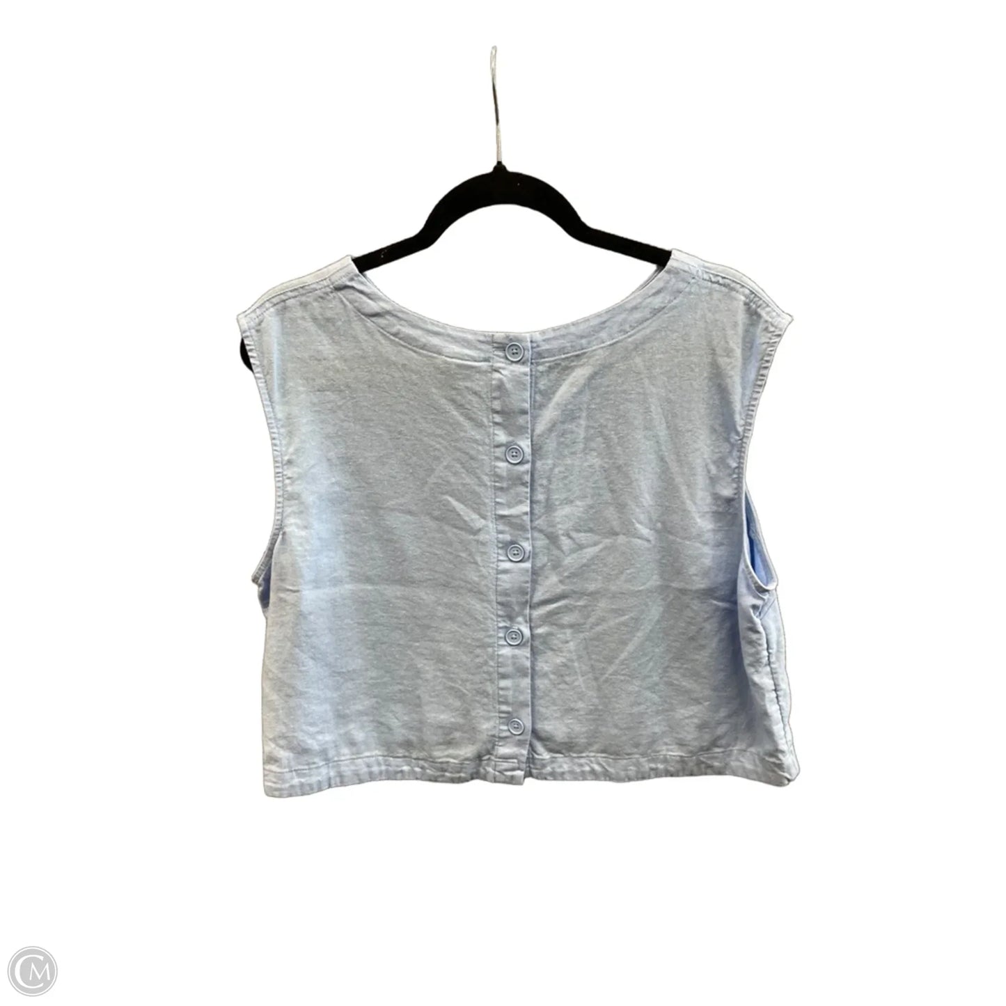 Top Sleeveless By A New Day In Blue, Size: M