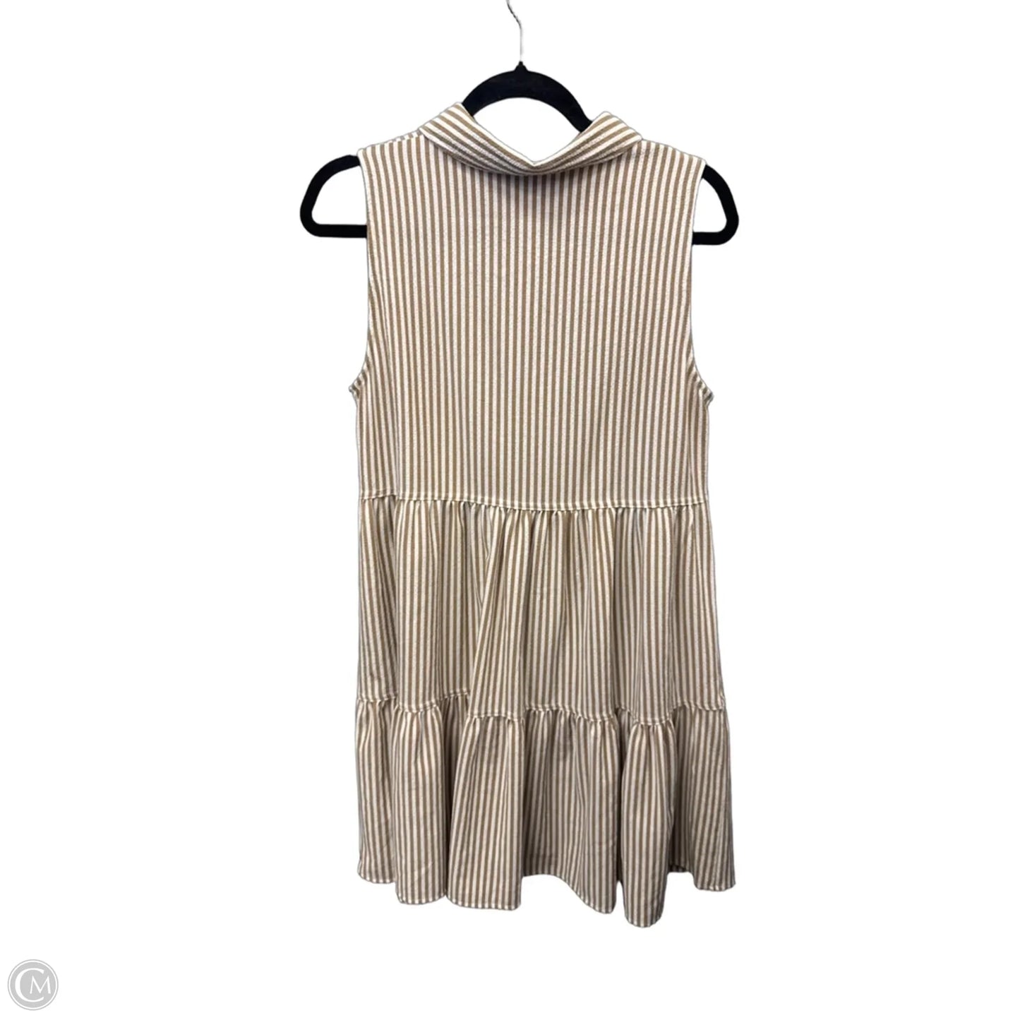 Dress Casual Midi By Tommy Hilfiger In Striped Pattern, Size: M