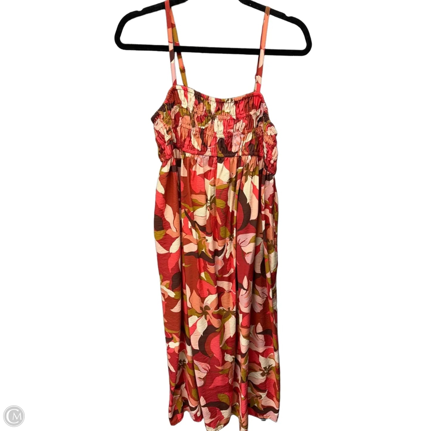 Dress Casual Midi By A New Day In Red, Size: M