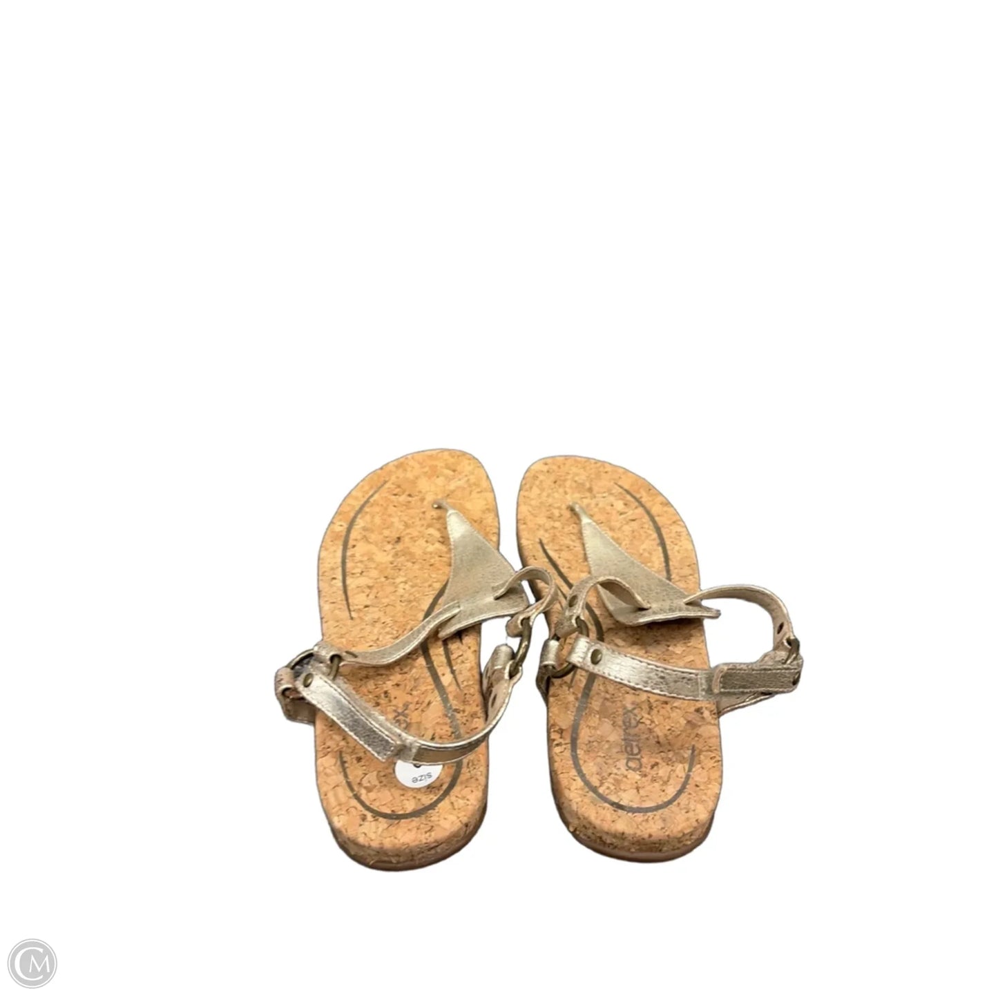 Sandals Flats By Aetrex In Gold, Size: 10