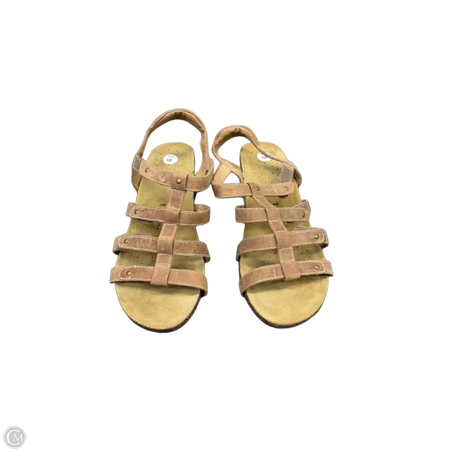 Sandals Heels Kitten By Taos In Brown, Size: 10