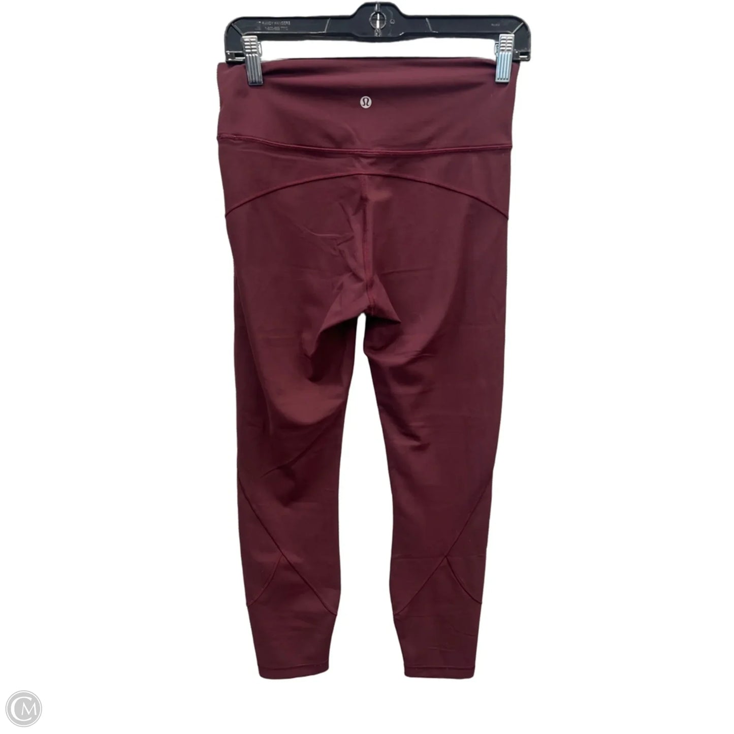 Athletic Leggings By Lululemon In Maroon, Size: M