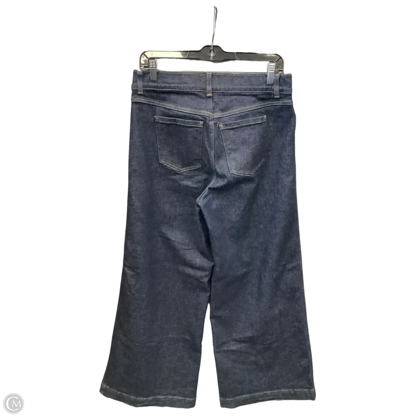 Jeans Wide Leg By Spanx In Blue Denim, Size: 12