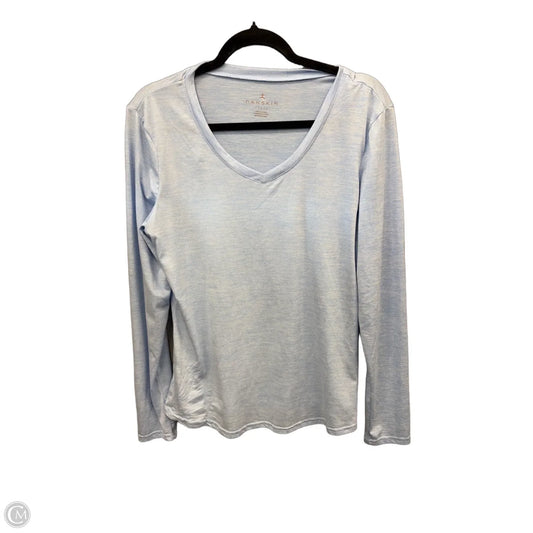 Athletic Top Long Sleeve Crewneck By Danskin In Blue, Size: L